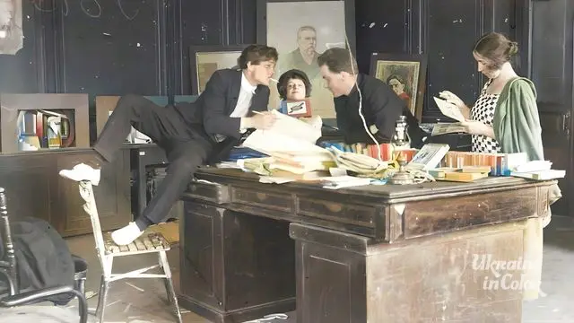 Berezil theater actors in cabinet