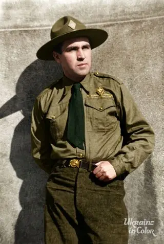 Robert Lisovskyi in scout uniform