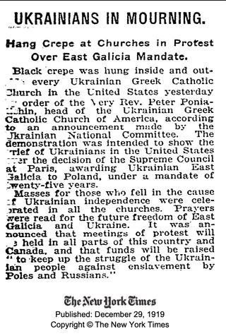 UKRAINIANS IN MOURNING