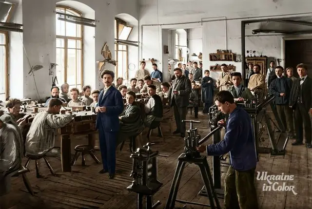 The factory's large production hall