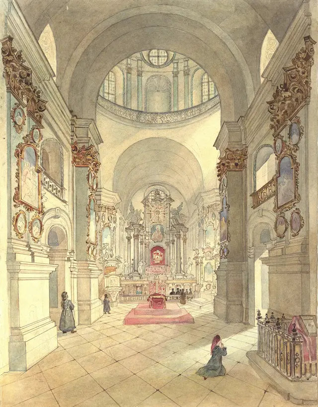 Cathedral of the Pochaiv Lavra (interior view)