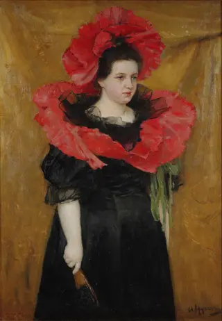 Portrait of Olga Adrianivna Prahova in the "Poppy" costume