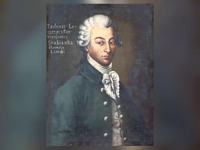 Portrait of Tadeusz Hrabianka with inscriptions