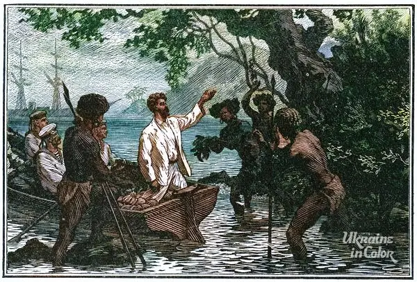 Macluho-Maclay arrives on the island