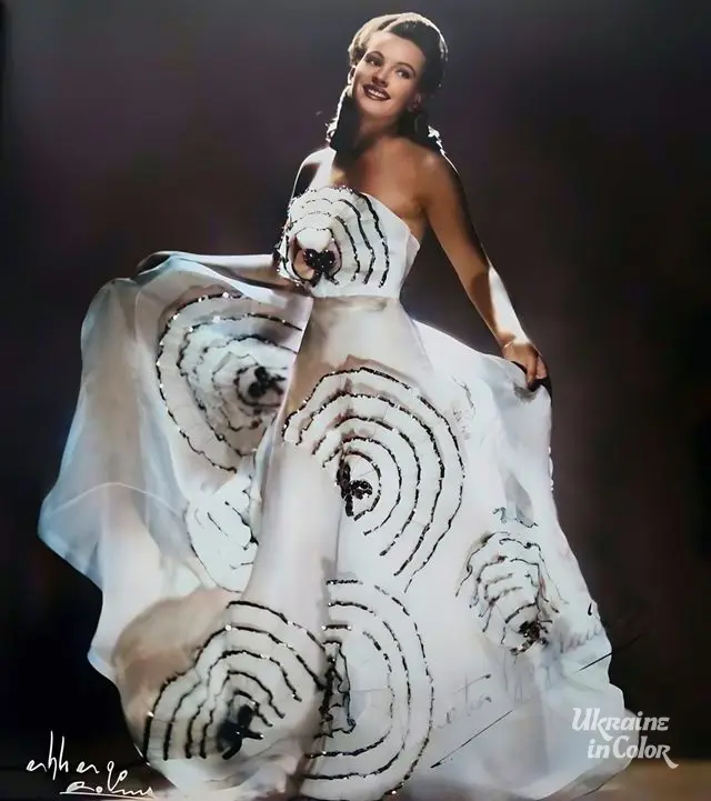 Irena Bohdanova in a dress Irena Bohdanova in a dress