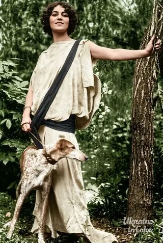 Diana Karenne with a Dog