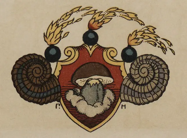 The War of Mushrooms Tale Drawings of Heirhii Narbut 1909