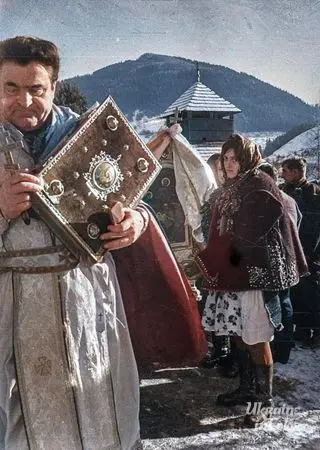 Priest with a psalm during Easter
