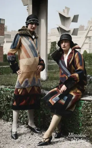 Two models in coats