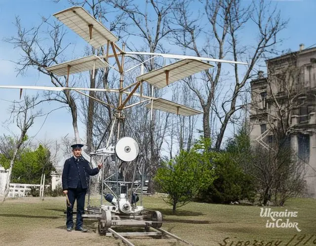 Sikorsky in Kyiv with the first helicopter model