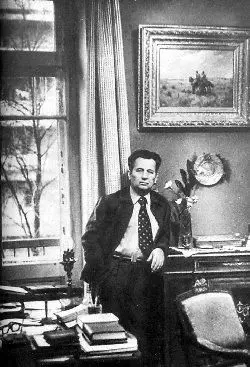 Oles Honchar in his study