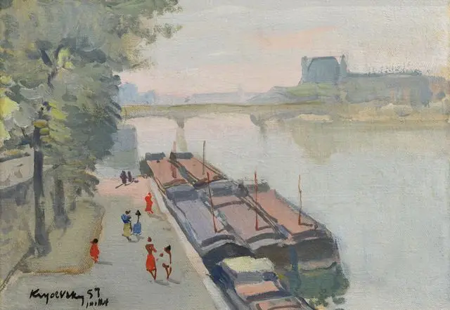 The Seine Embankment. Paris