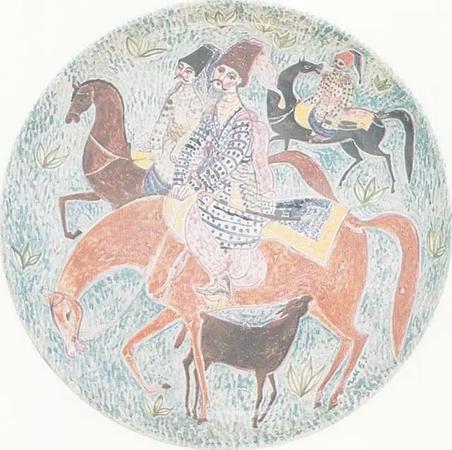 Cossacks (ceramic plate)