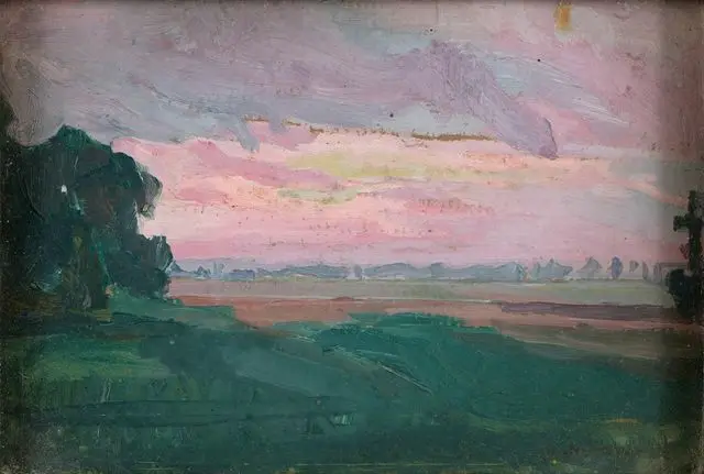 Захід після дощу, 1911