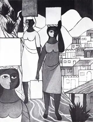 Girls Carrying Water