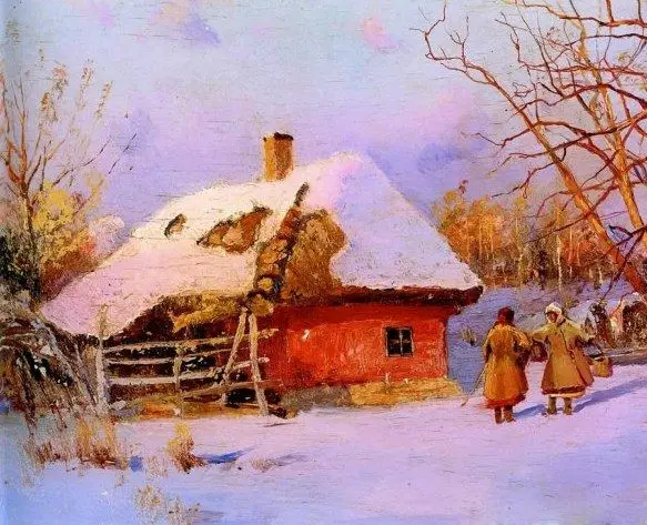Зима в селі Опішня