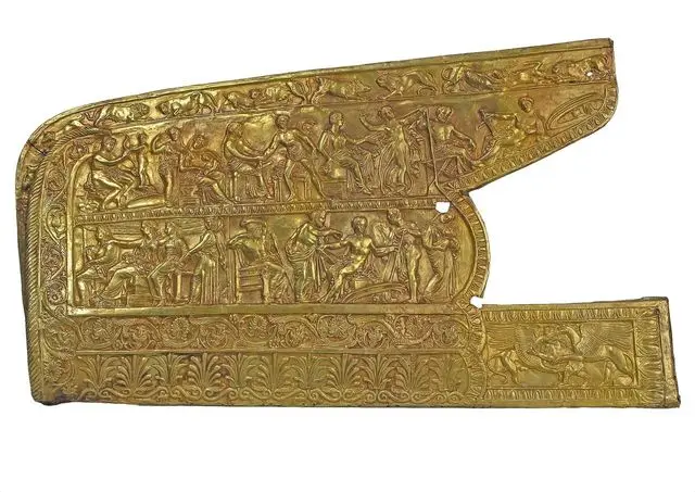 Gold covering of a gorytos from a Scythian burial mound