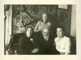 Oleksandr Kolessa with family