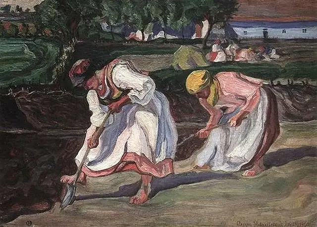 Копання в городі, 1920
