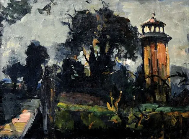 Landscape with a Tower