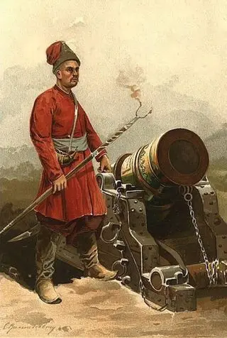 Козак біля мортири