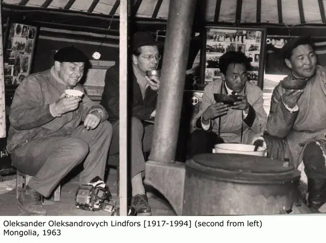 Oleksandr Oleksandrovych Lindfors in Mongolia, 1963
