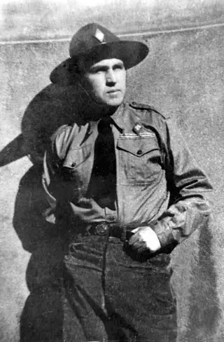 Robert Lisovskyi in scout uniform